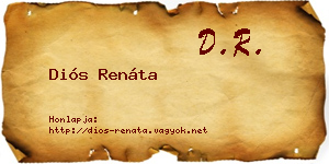 Diós Renáta névjegykártya