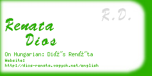 renata dios business card